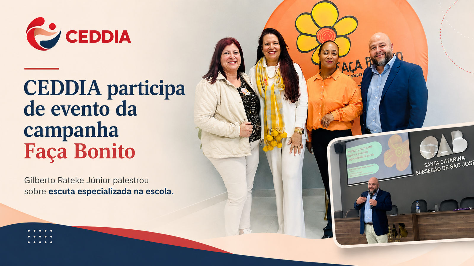 Evento Faça Bonito na OAB de São José — 28 de maio de 2026